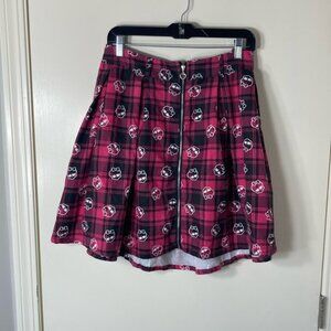 Hot Topic Monster High Plus‎ Size Draculaura Pink Plaid skirt size 1X
